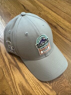 Colorado Rockies Gray Coors Field 1995 Patch Baseball Cap